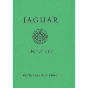 Jaguar E-Type, 3,8 ltr., Betriebsanleitung