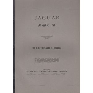 Jaguar Mark 10 Betriebsanleitung