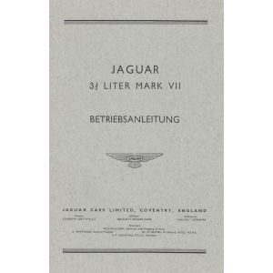 Jaguar Mark VII - 3,5 Liter, Betriebsanleitung