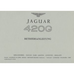 Jaguar 420 G, Betriebsanleitung