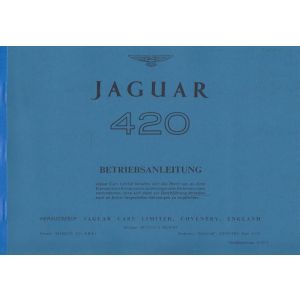 Jaguar 420, Betriebsanleitung