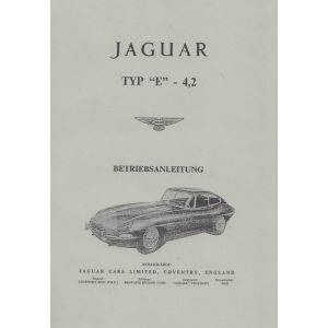 Jaguar Typ E 4,2 ltr., Betriebsanleitung