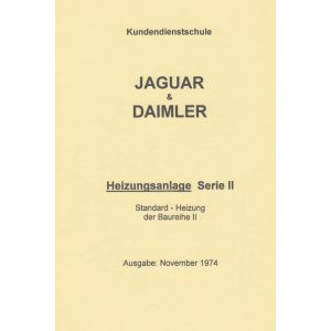 Jaguar und Daimler Heizungsanlage Serie II Kundendienstschule